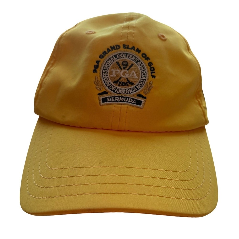 PGA Grand Slam of Golf Bermuda Hat‎ One Size Yellow Cap Fathers Day